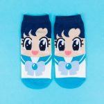 Calcetines cortos Sailor Moon puntera cián